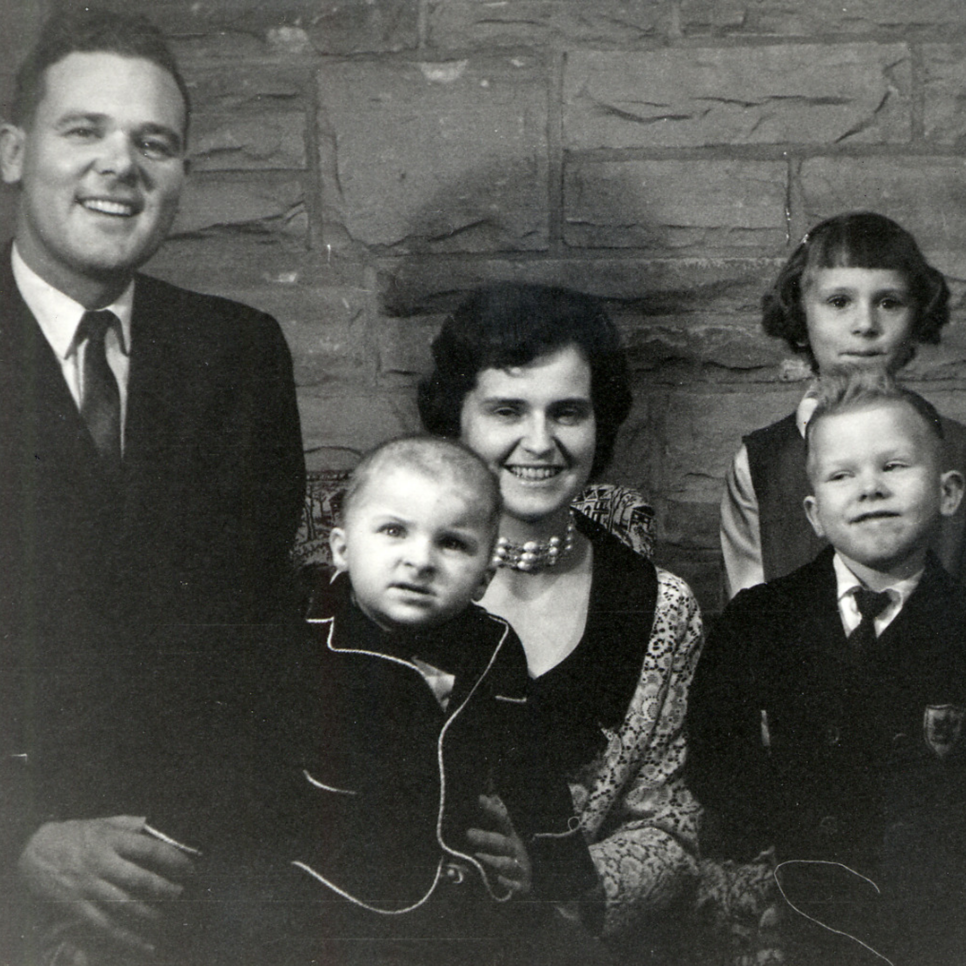 Family photo of Rev. Jim and Adrienne Reese with their children Steven, Beth, and Paul (1964). In 1965, they would go on to found Ontario Christian Association for Exceptional Children, known today as Karis Disability Services.