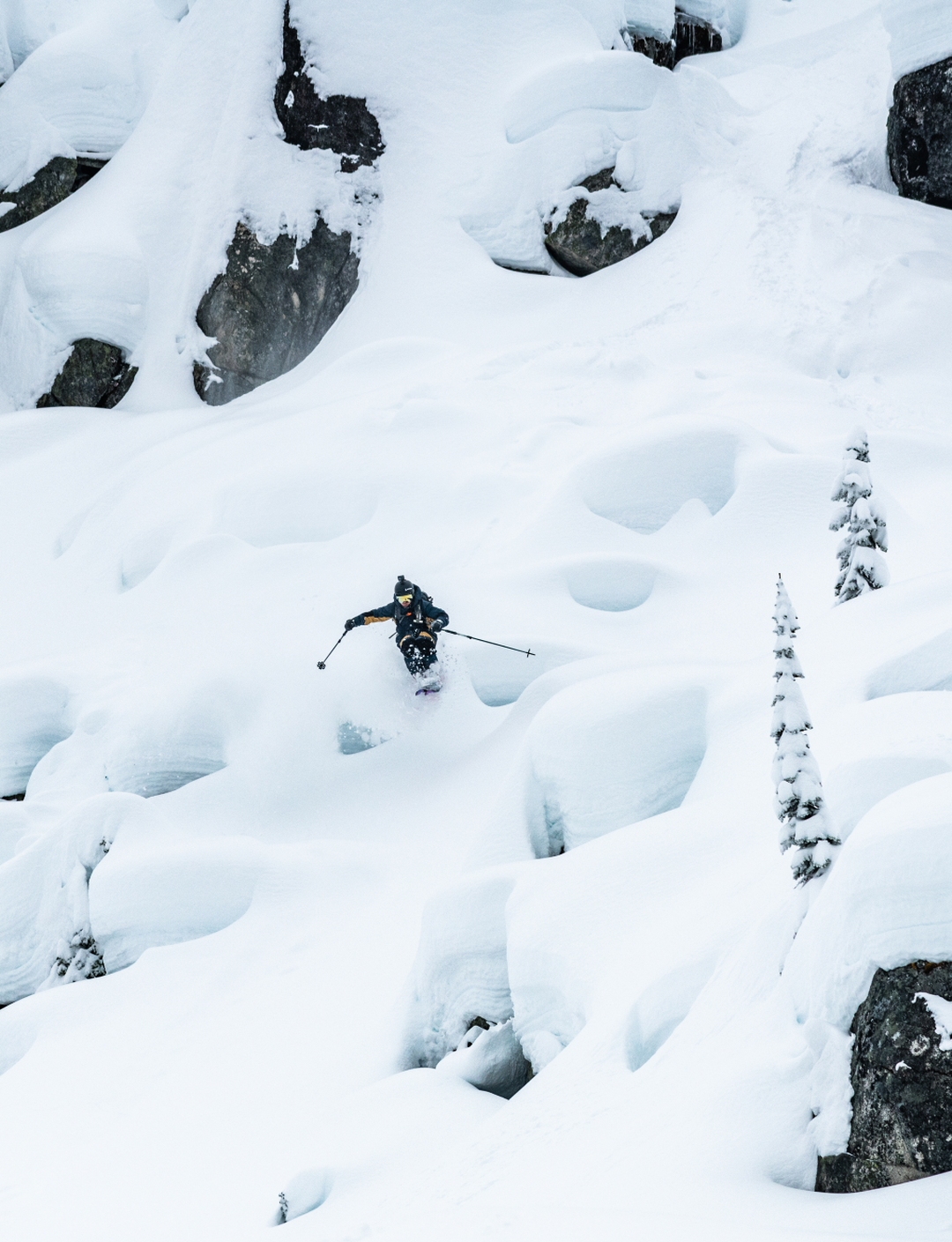 pillow skiing