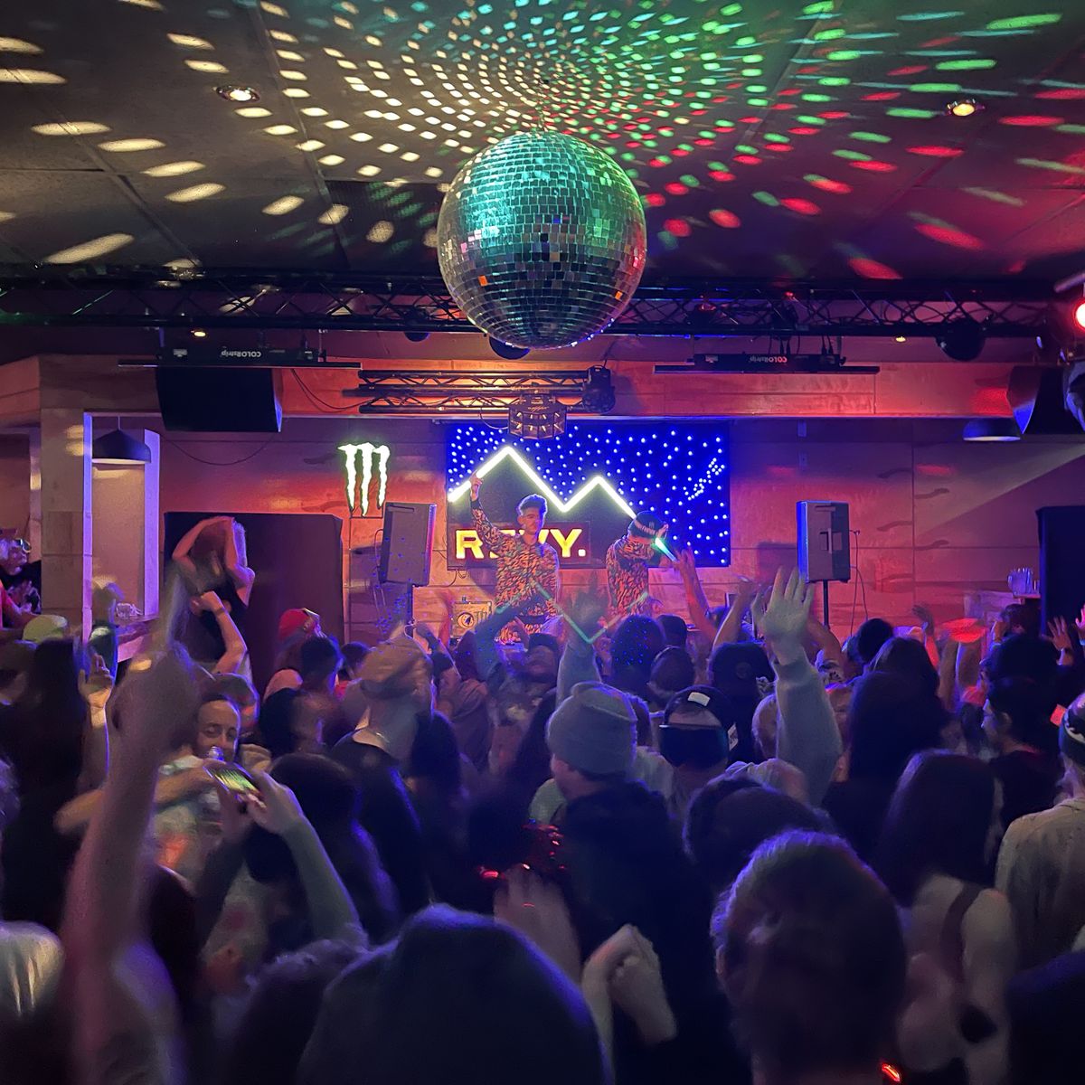 DJ playing at local nightclub