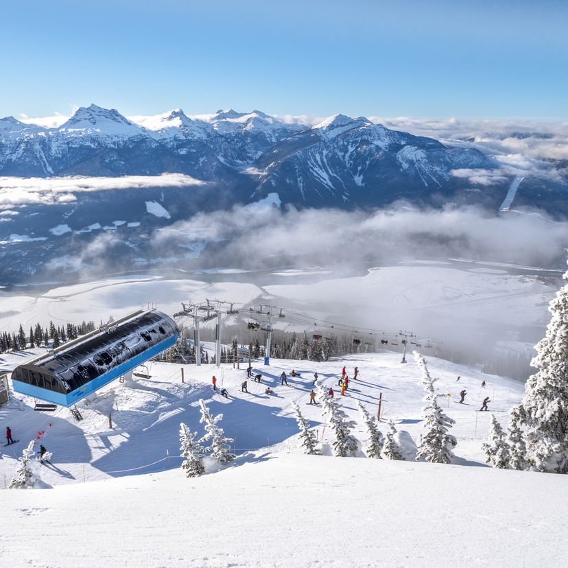 chairlift at ski resort on sunny day