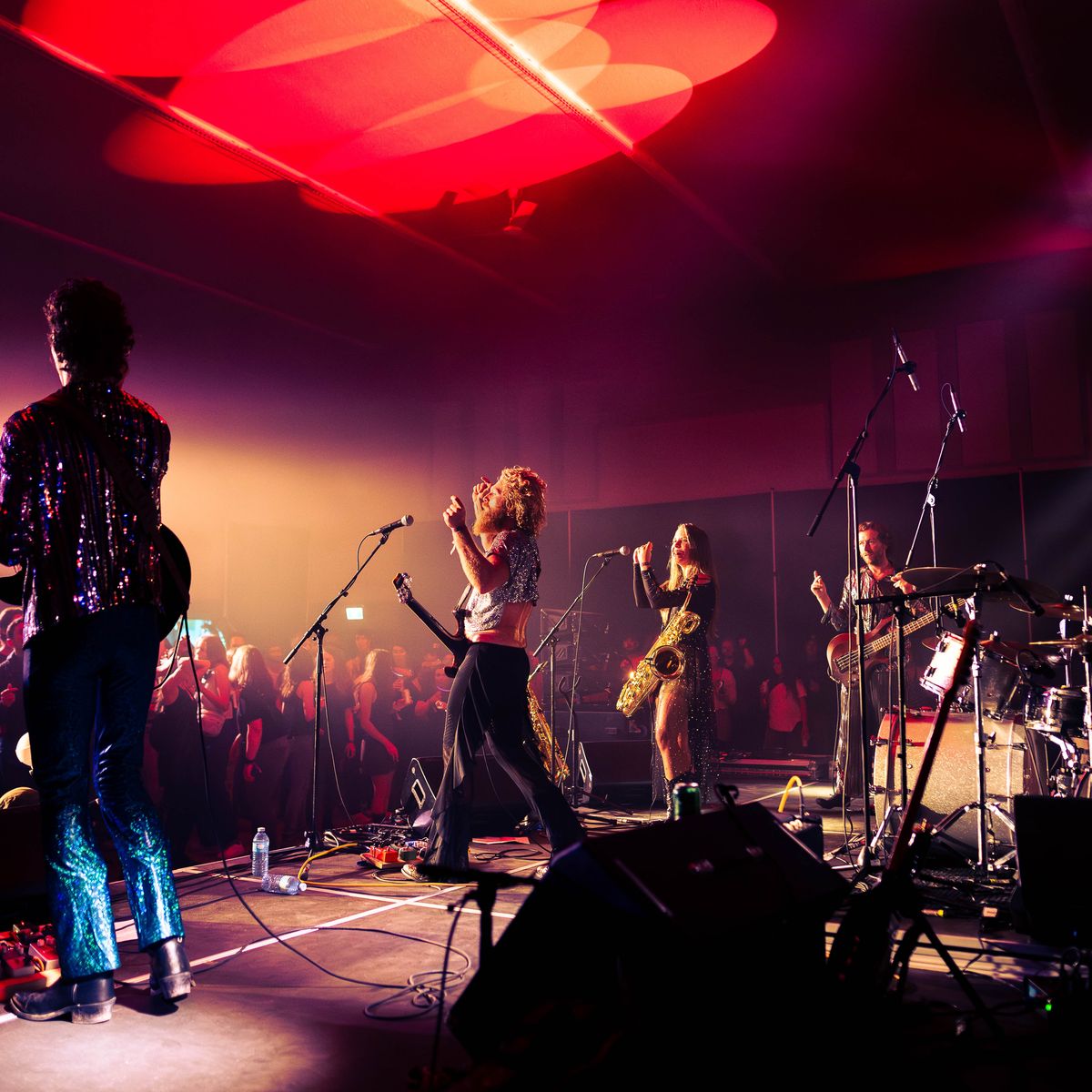 artists performing on stage