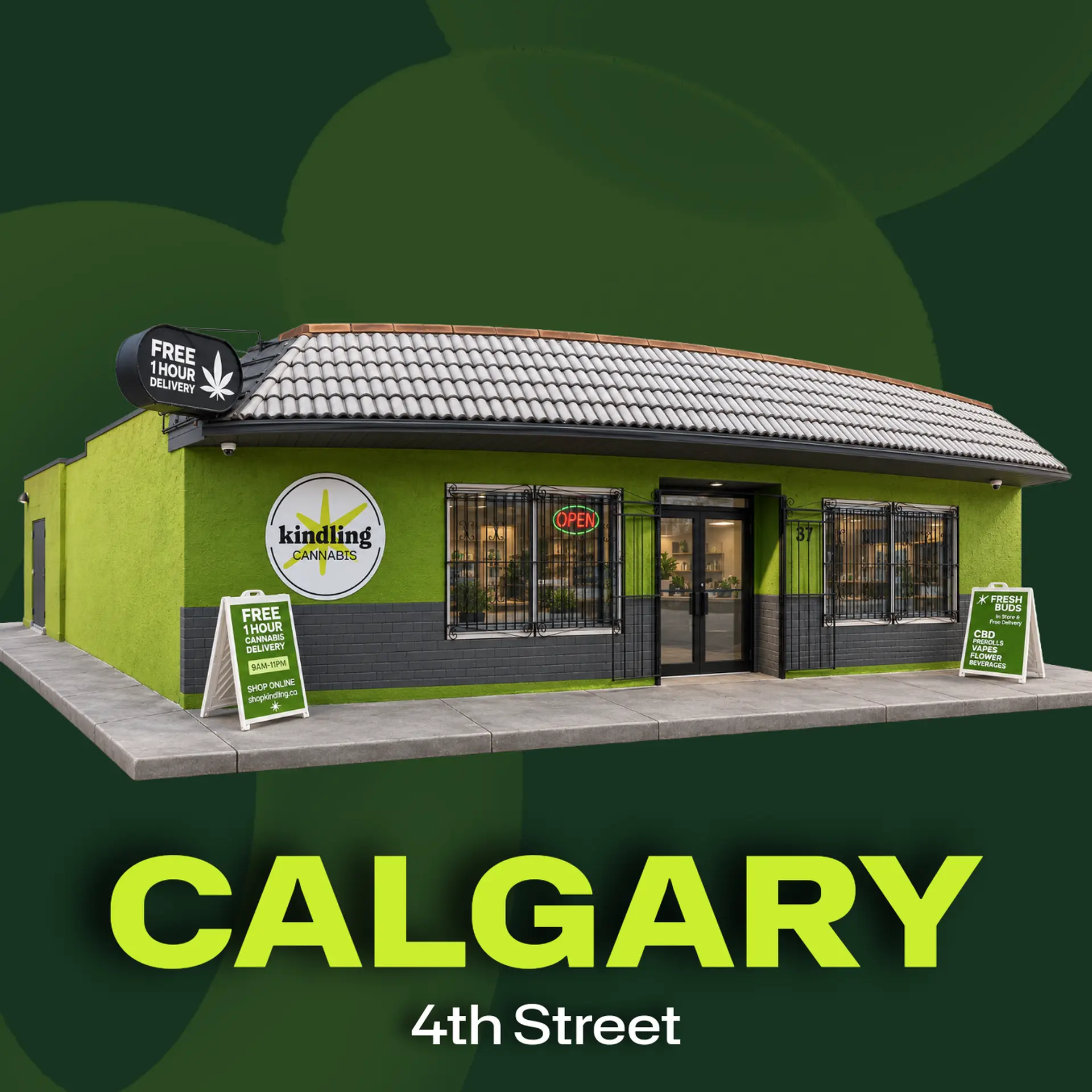 kindling cannabis 1 hour free delivery location thumbnail