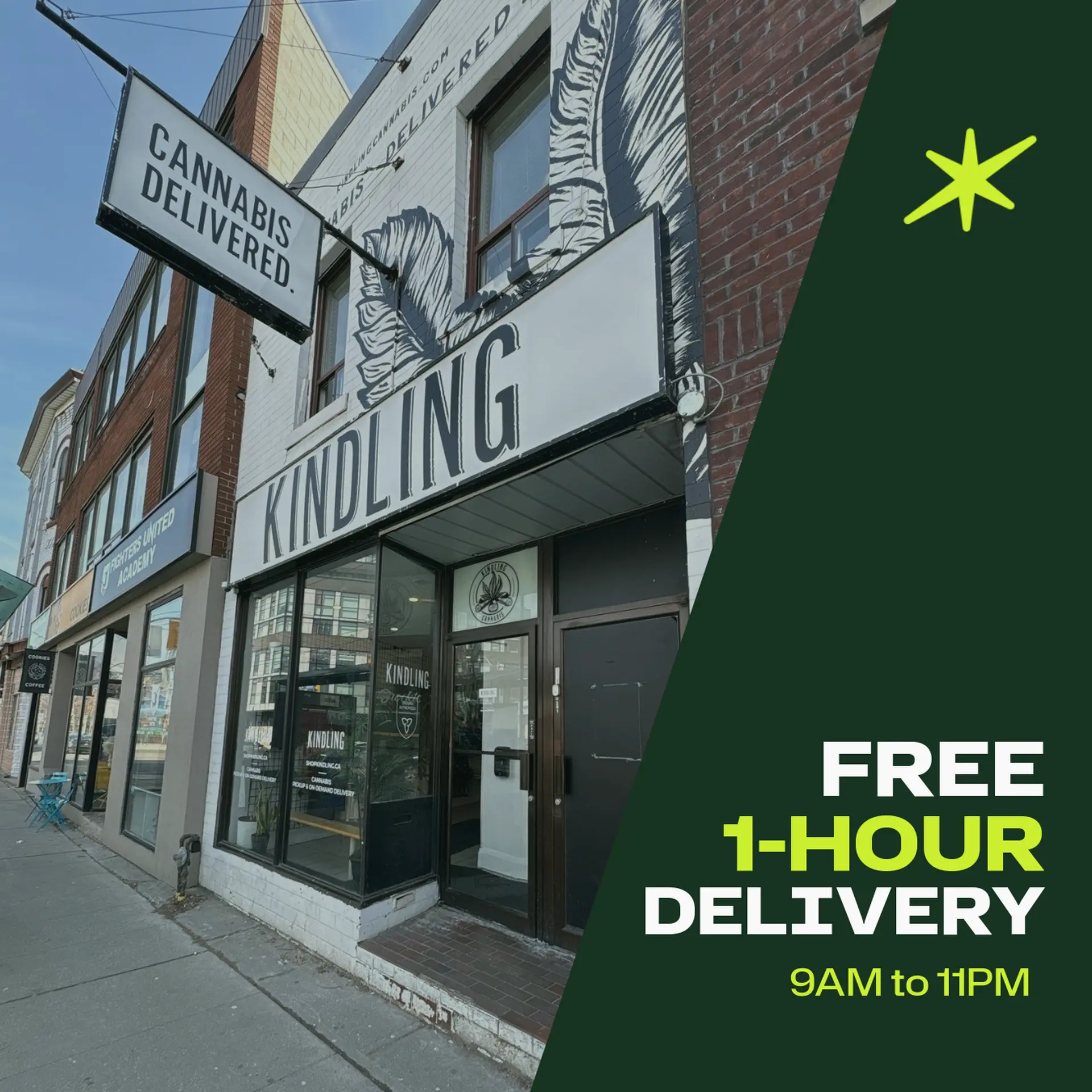 kindling cannabis 1 hour free delivery location thumbnail dundas