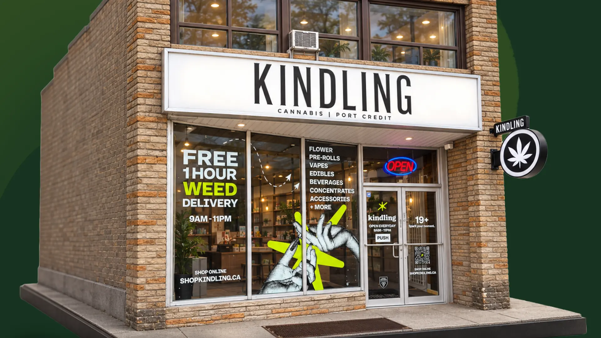 kindling cannabis 1 hour free delivery location thumbnail