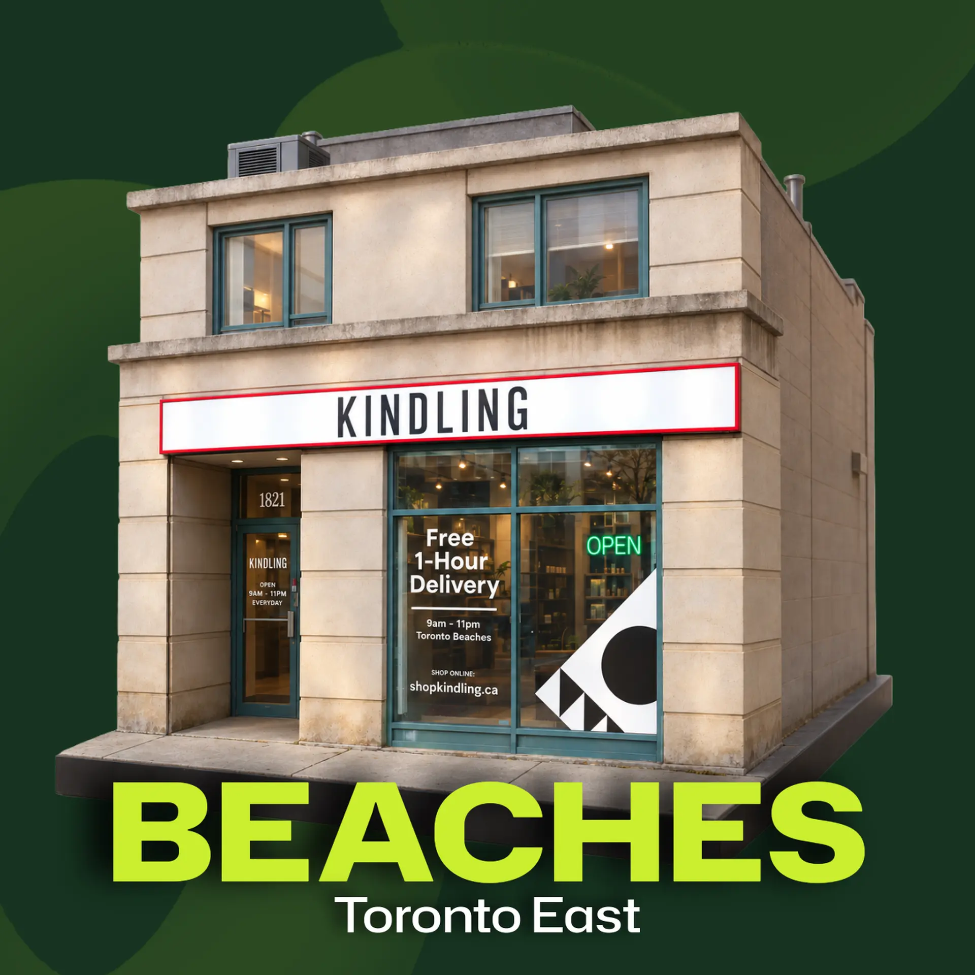 kindling cannabis 1 hour free delivery location thumbnail