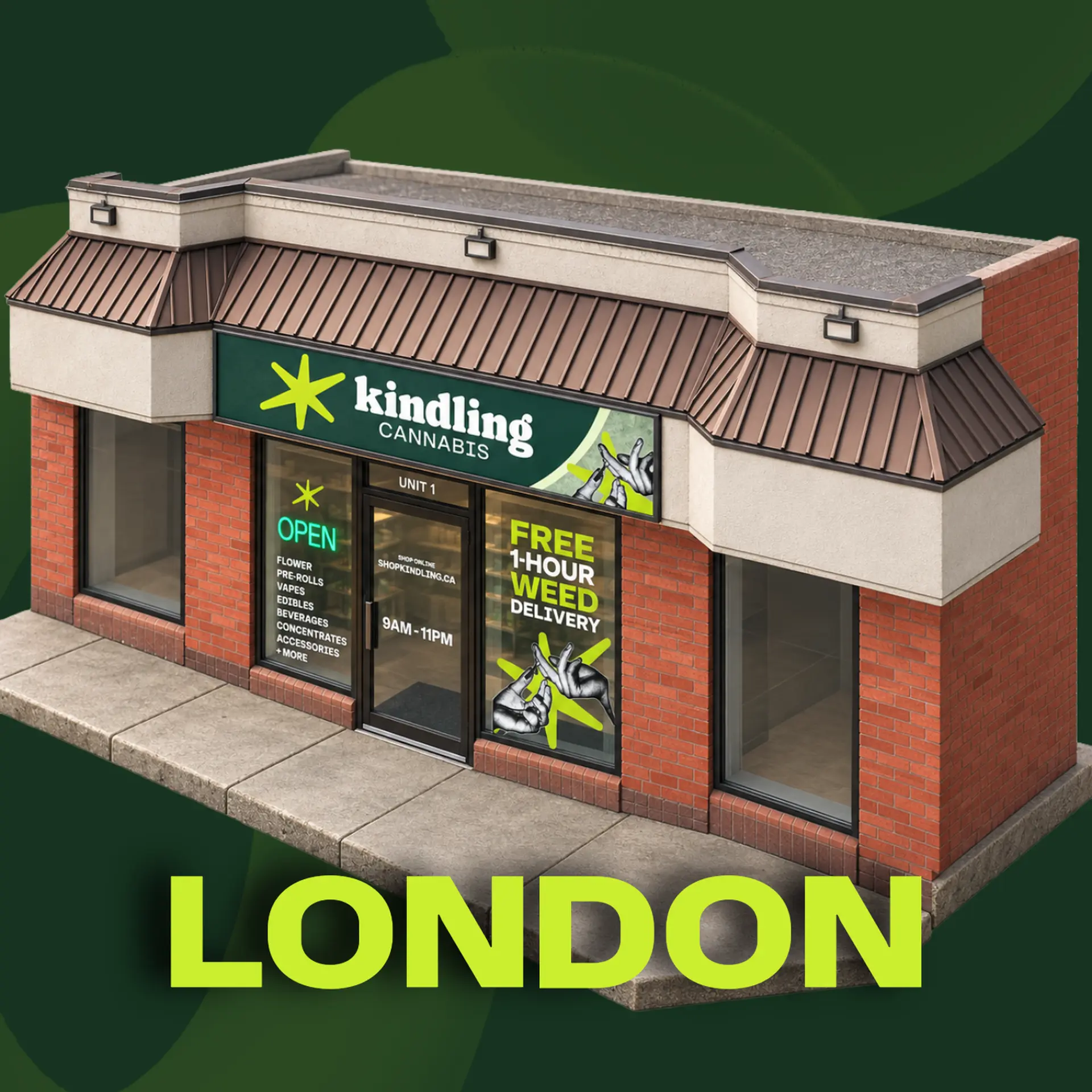 kindling cannabis 1 hour free delivery location thumbnail