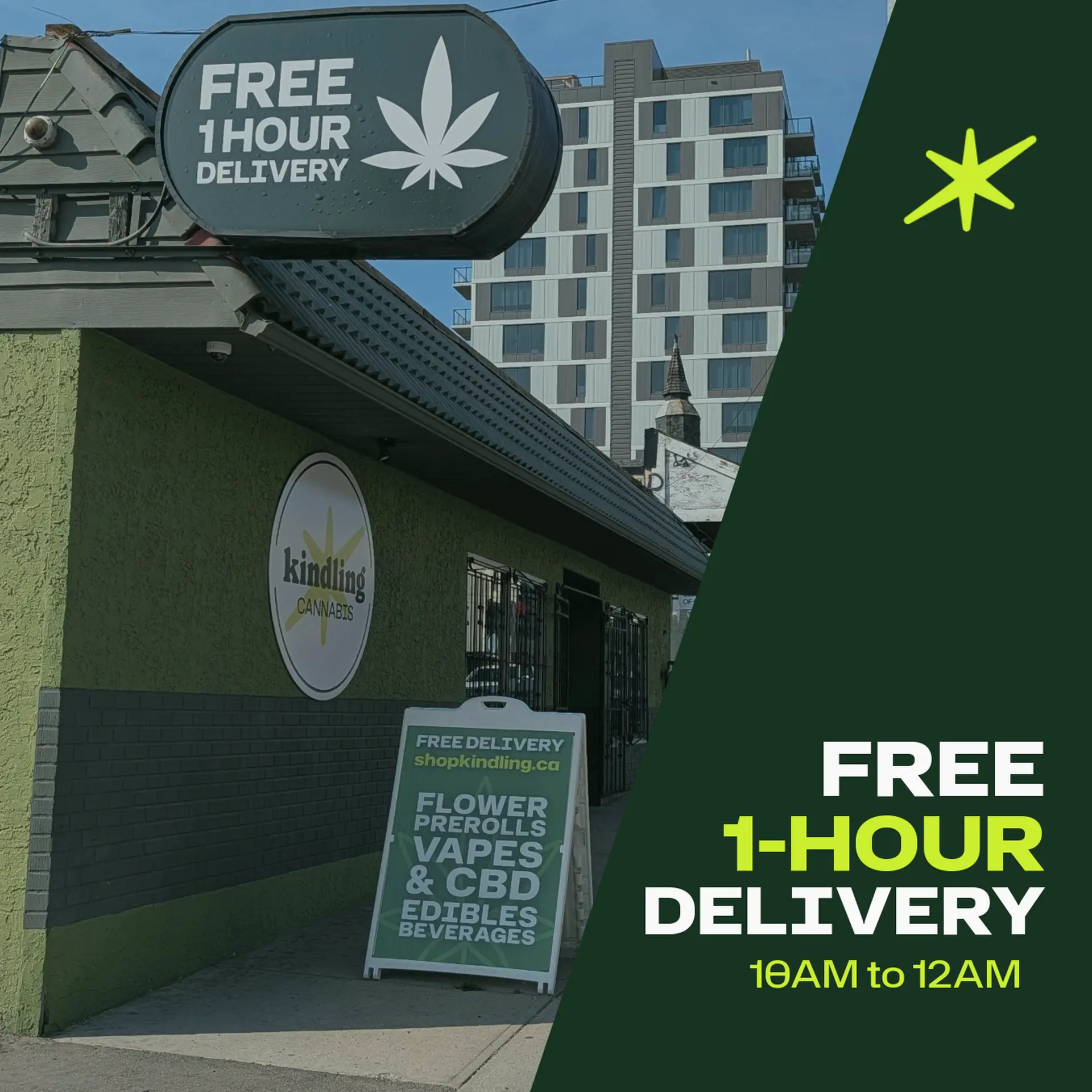kindling cannabis 1 hour free delivery location thumbnail calgary