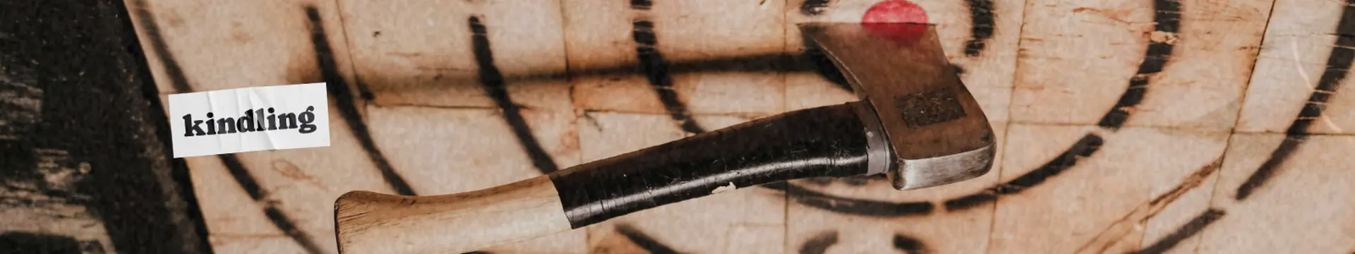 axe wood target bullseye axe battle kindling cannabis dispensary delivery service logo