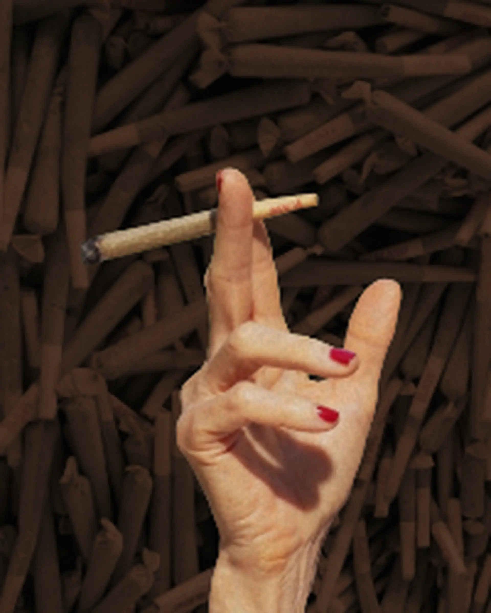 hand holding preroll for kindling cannabis 1 hour delivery