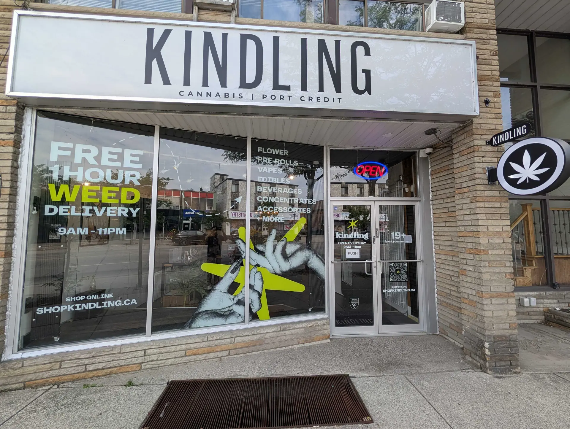 kindling cannabis 1 hour free delivery home page hero PORT CREDIT