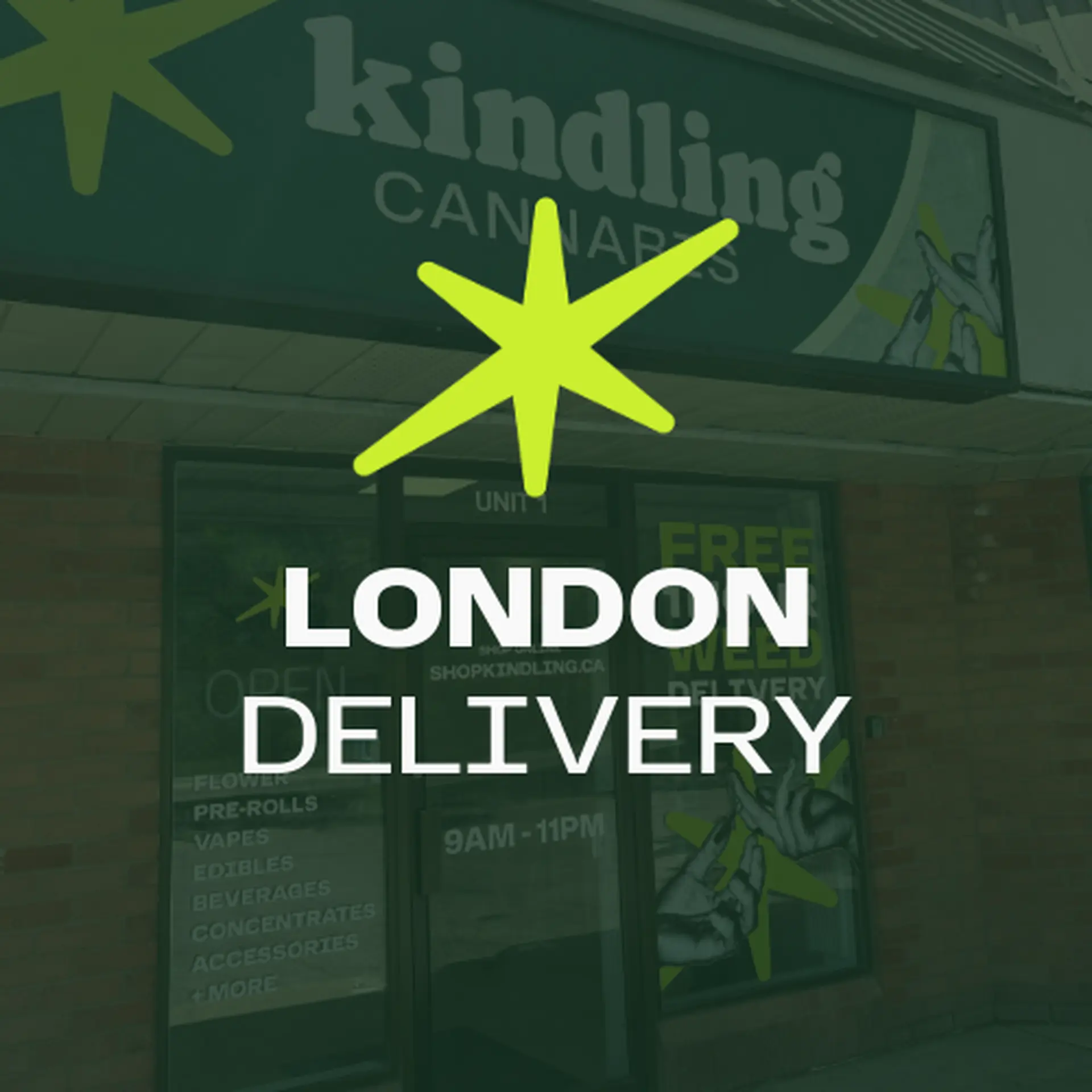 kindling cannabis 1 hour free delivery home page hero london ontario