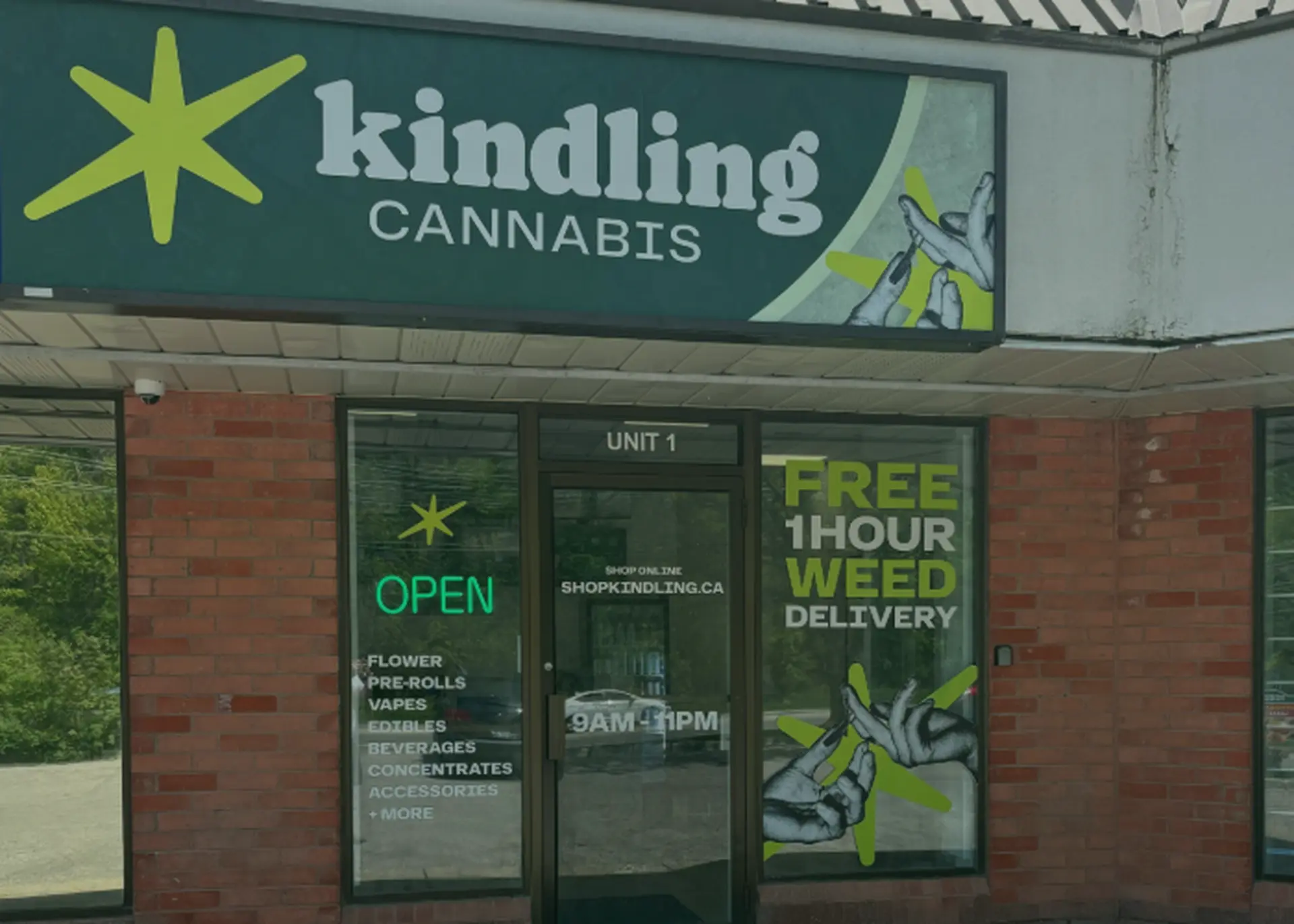 kindling cannabis 1 hour free delivery home page hero london ontario
