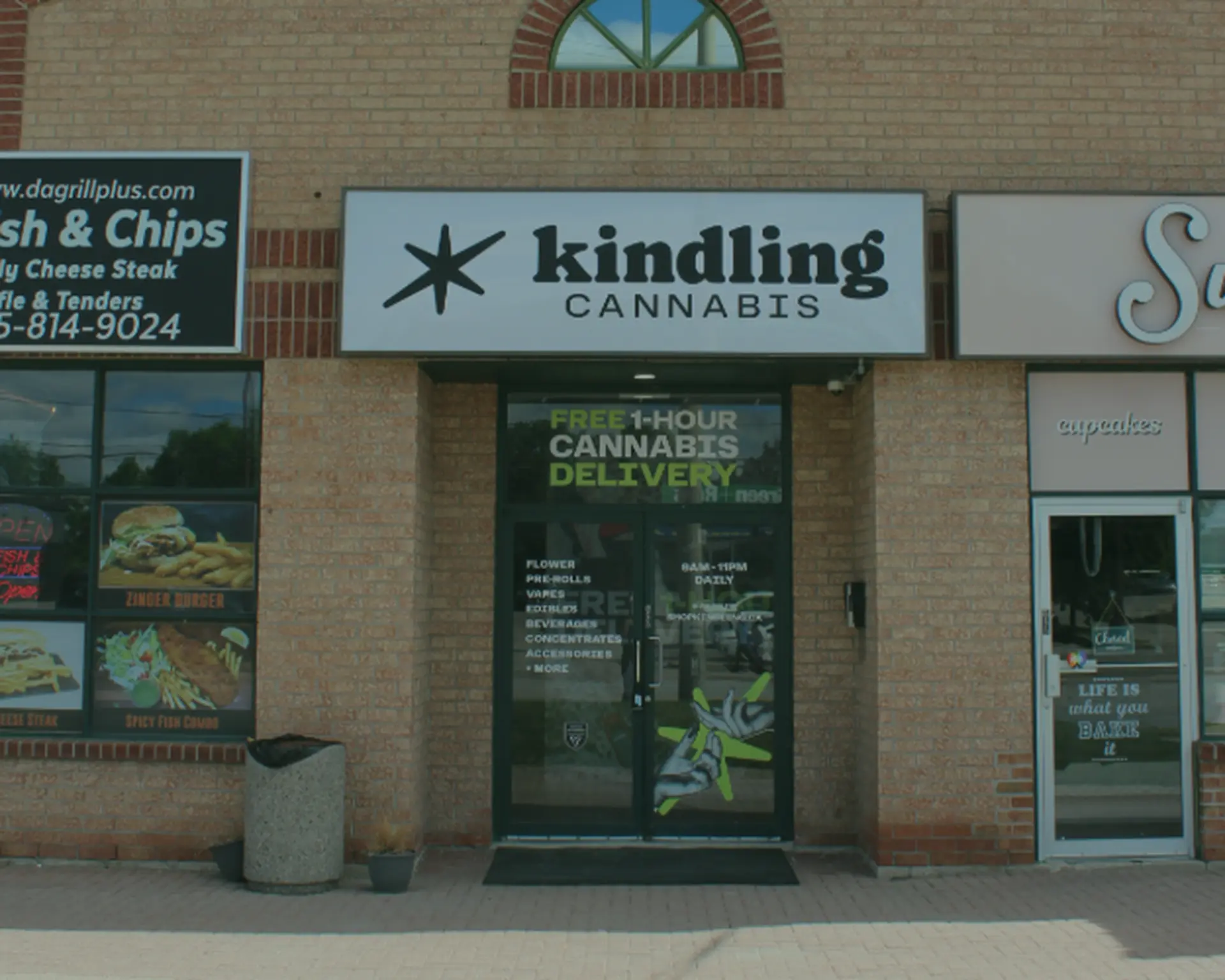 kindling cannabis 1 hour free delivery home page hero meadowvale grand opening
