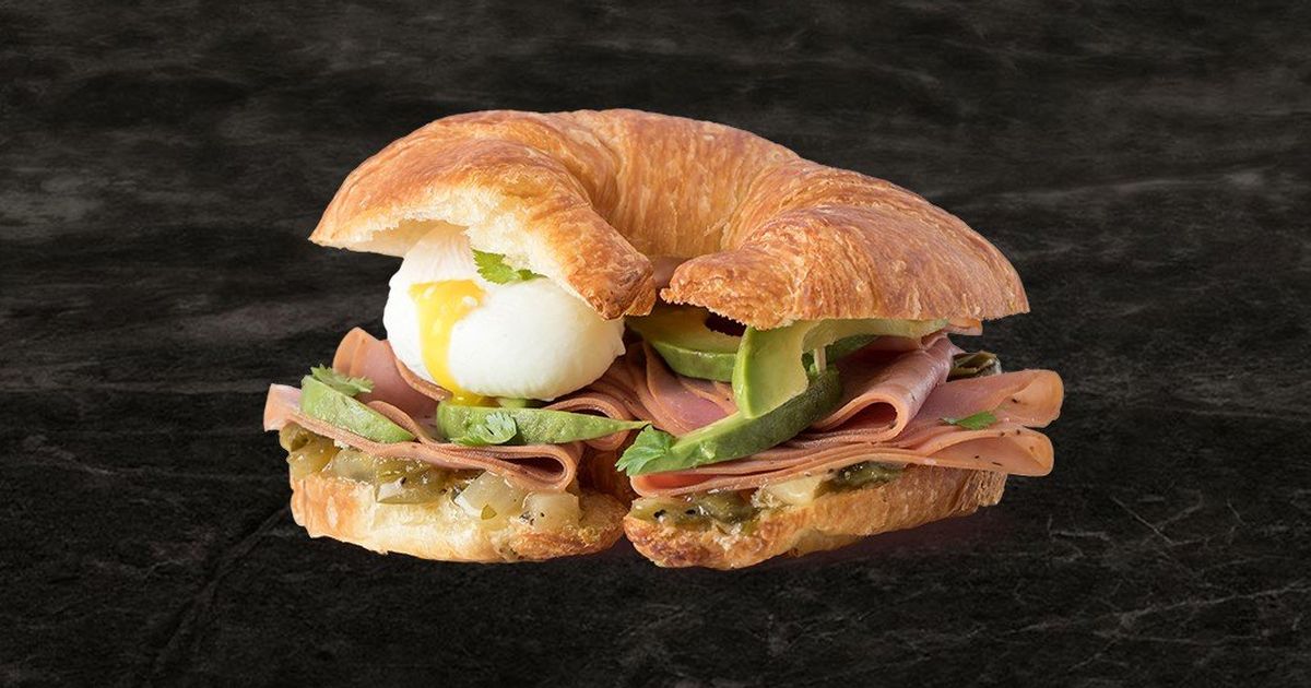 Smoked ham and avocado croissants | Olymel