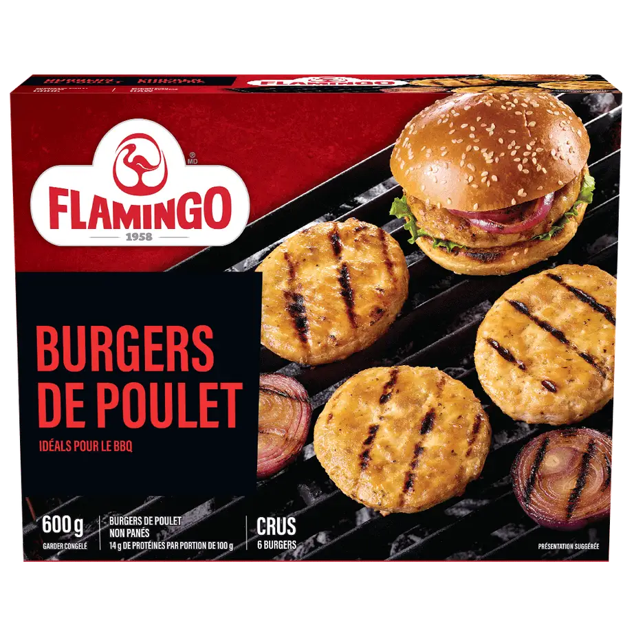 Burgers de poulet Flamingo