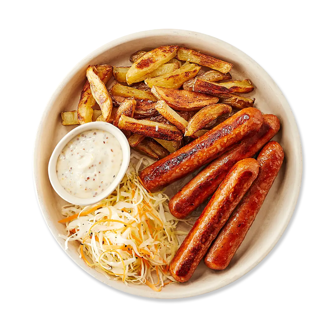 Saucisses signatures euro La Fernandière pour souper