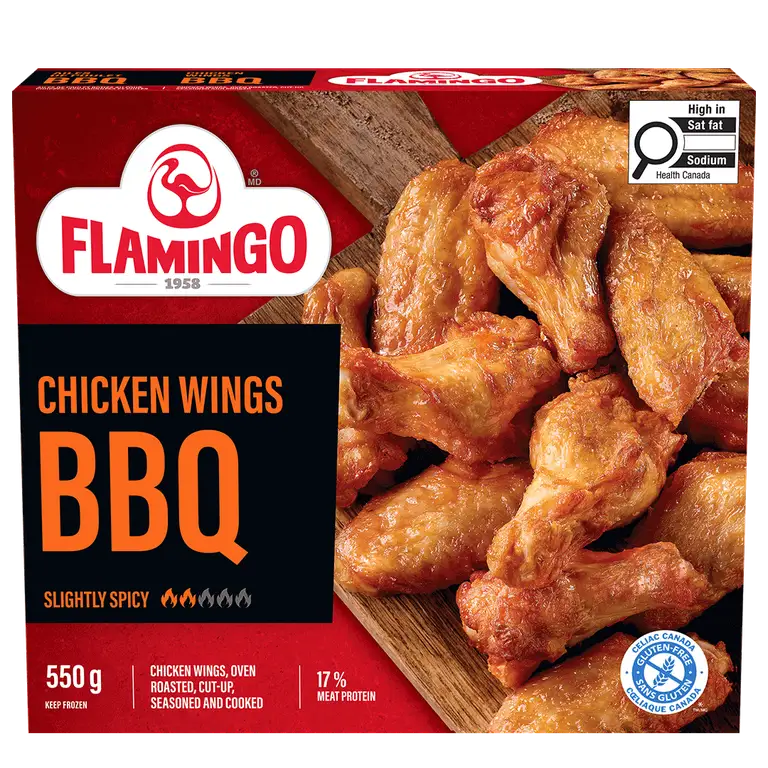 Flamingo BBQ chicken wings