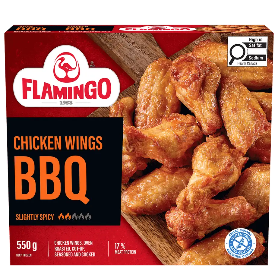 Flamingo BBQ chicken wings