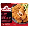 Filets de poitrine de poulet assaisonnés et panés Flamingo