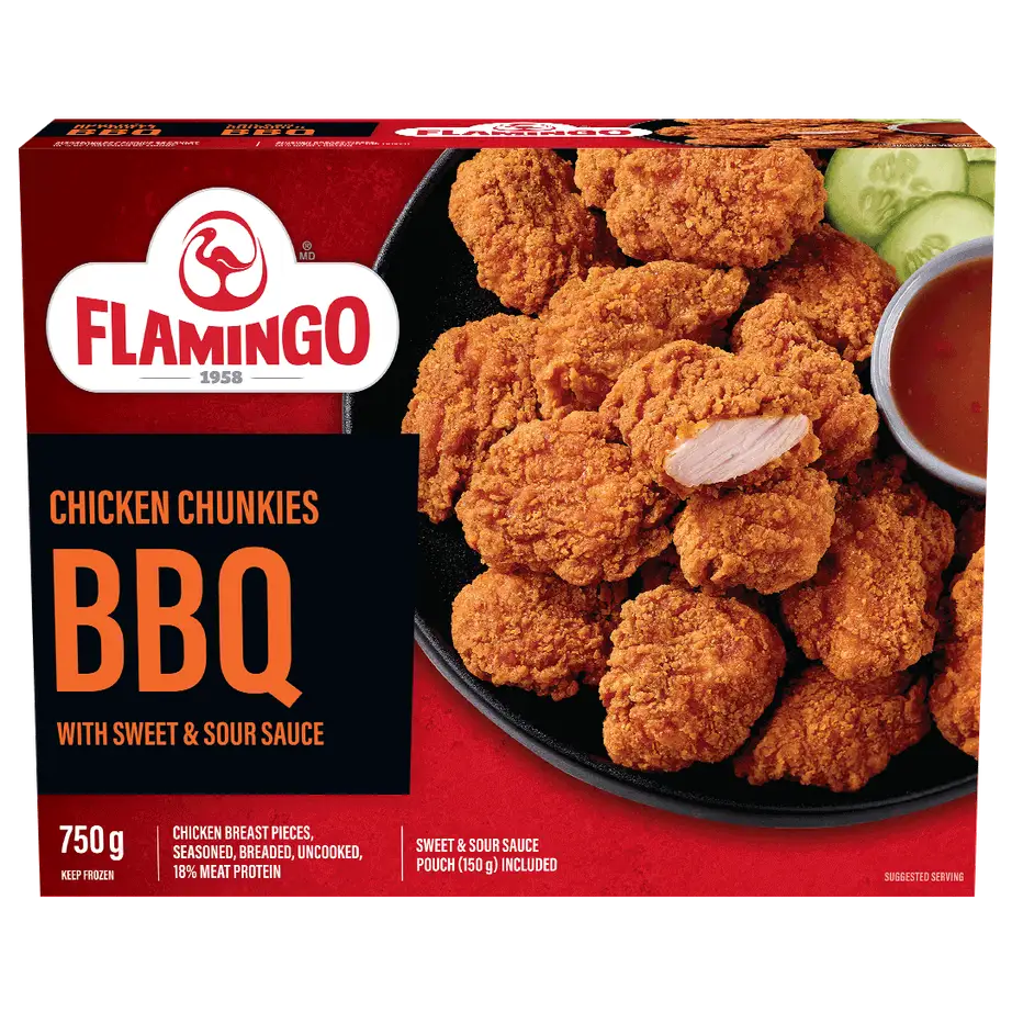 Flamingo BBQ Chicken Chunkies