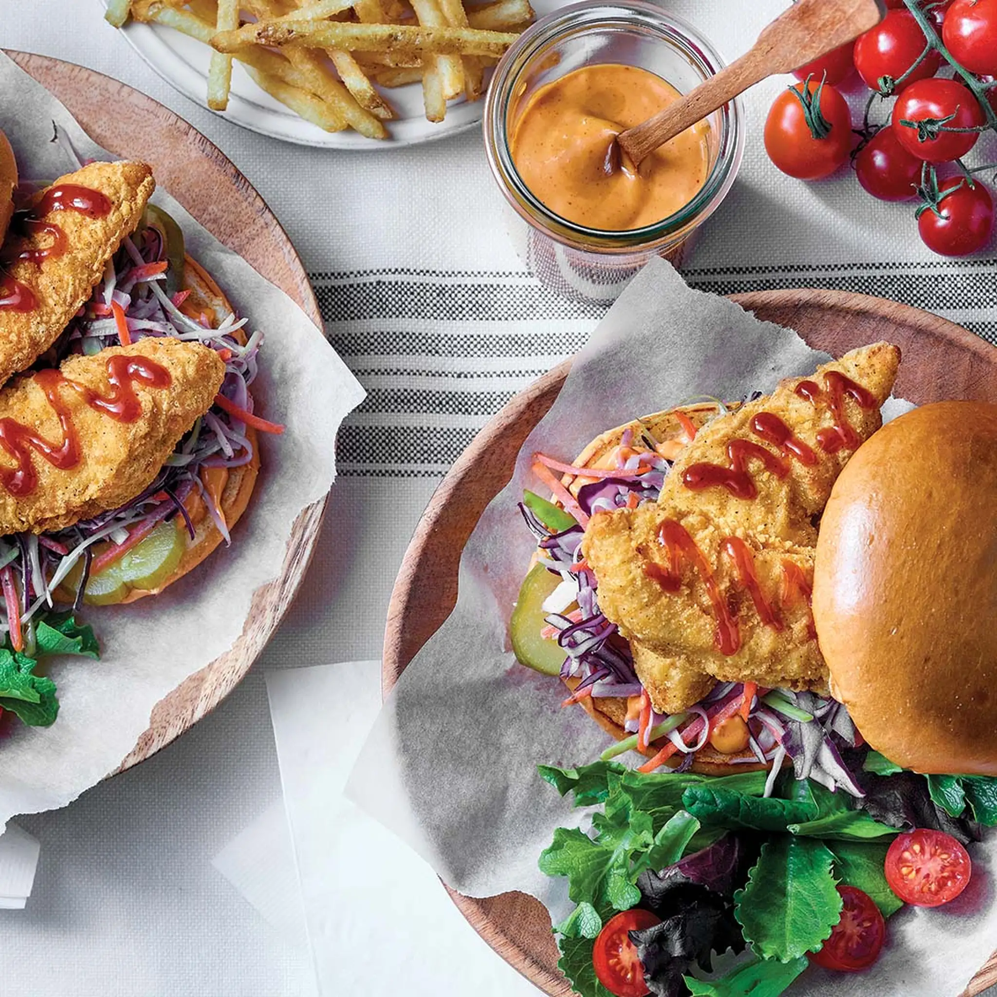 Sandwich au poulet pané du sud-ouest