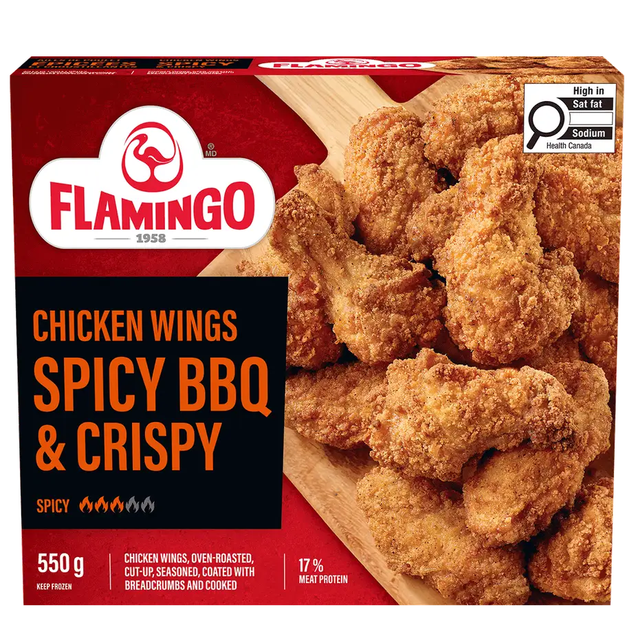 Chicken wings spicy BBQ & crispy