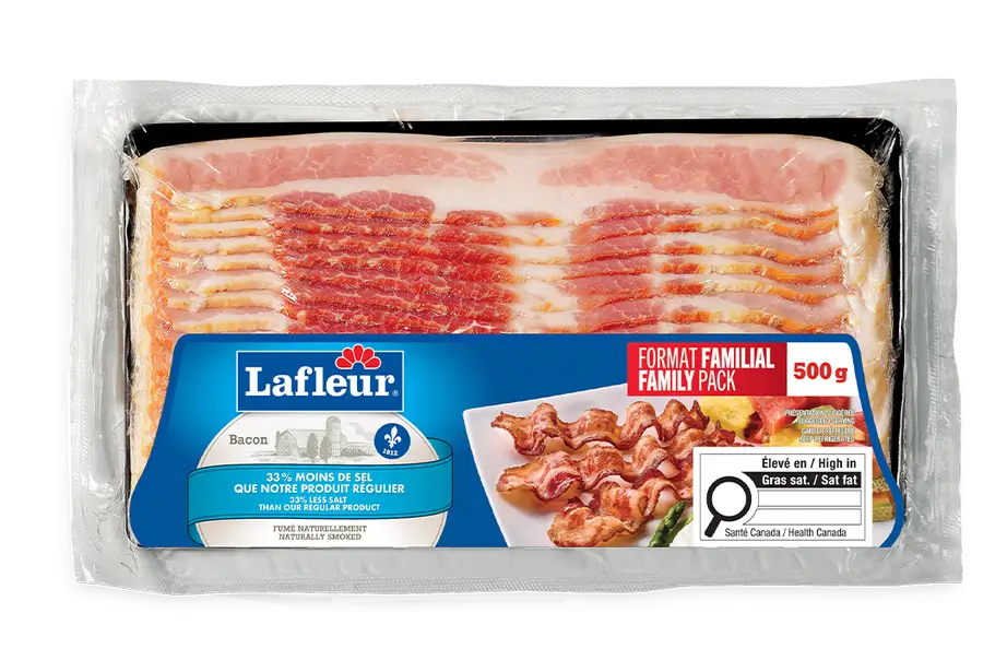 Bacon moins de sel