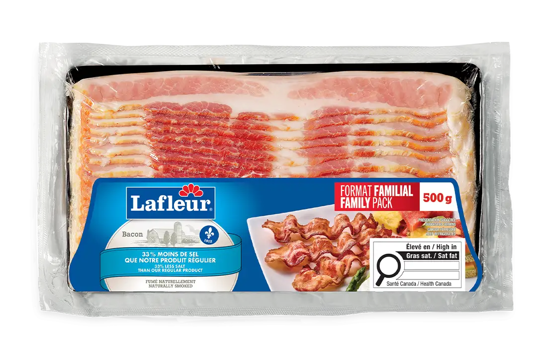 Bacon moins de sel