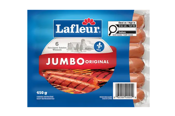 Saucisses fumées jumbo