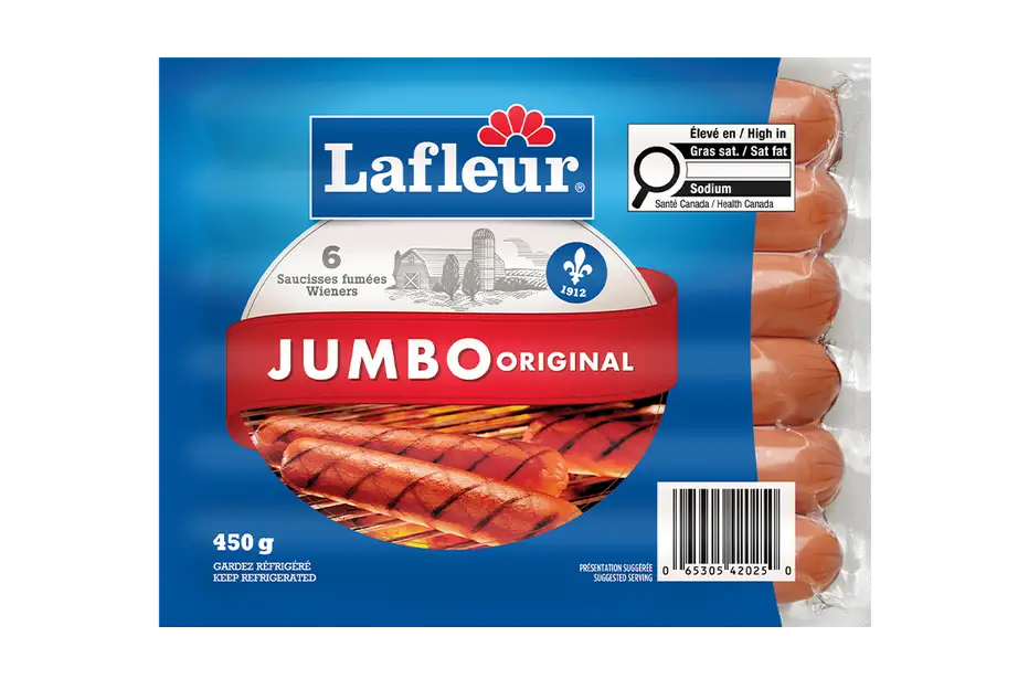 Saucisses fumées jumbo