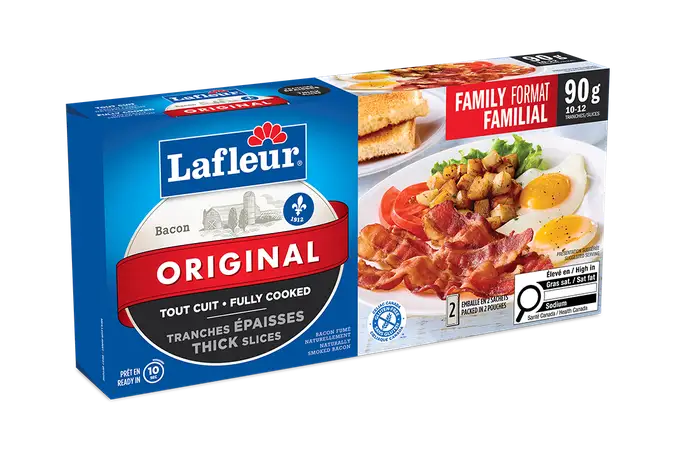 Bacon tout cuit tranches épaisses