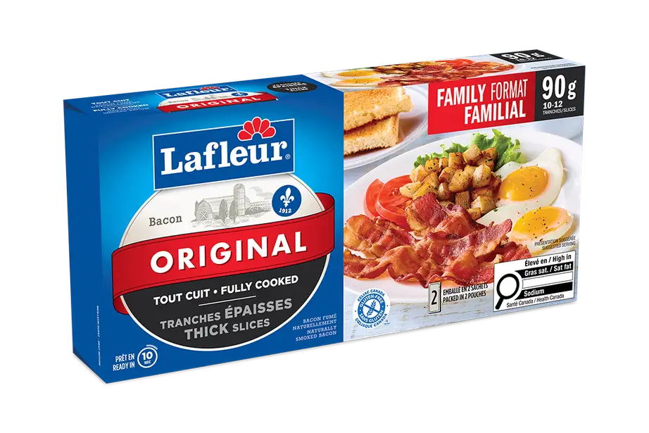 Bacon tout cuit tranches épaisses