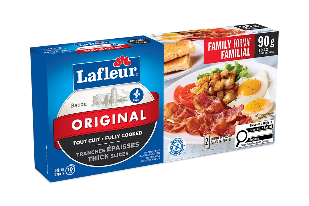 Bacon tout cuit tranches épaisses