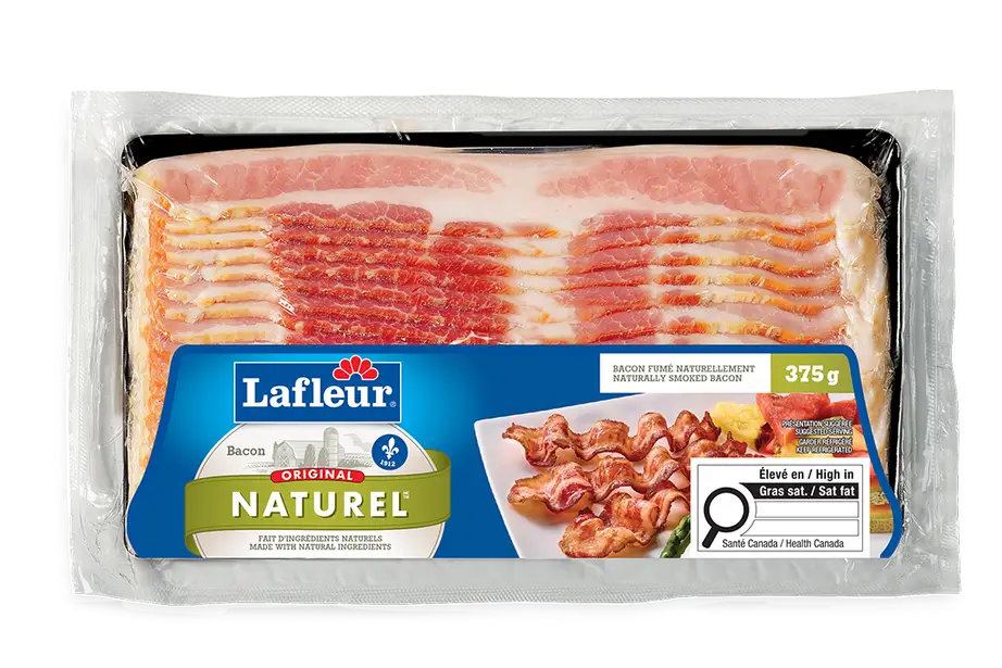 Bacon original ingrédients naturel