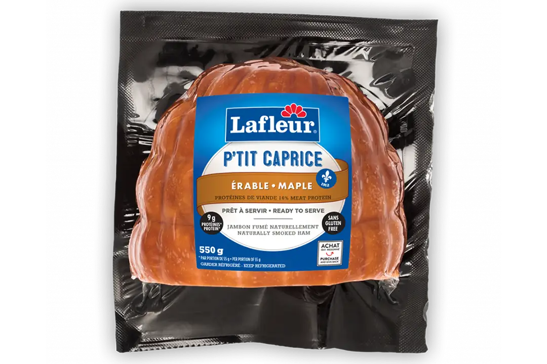 Jambon à saveur naturelle d'érable P'tit Caprice Lafleur