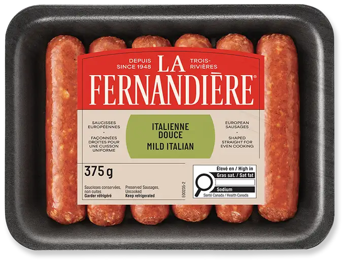 Saucisses signature italienne douce La Fernandière