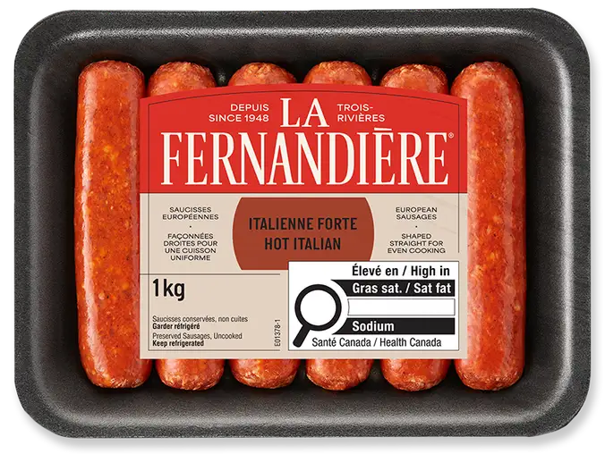 Saucisses signature italienne forte La Fernandière