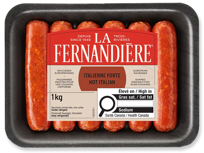 Saucisses signature italienne forte La Fernandière
