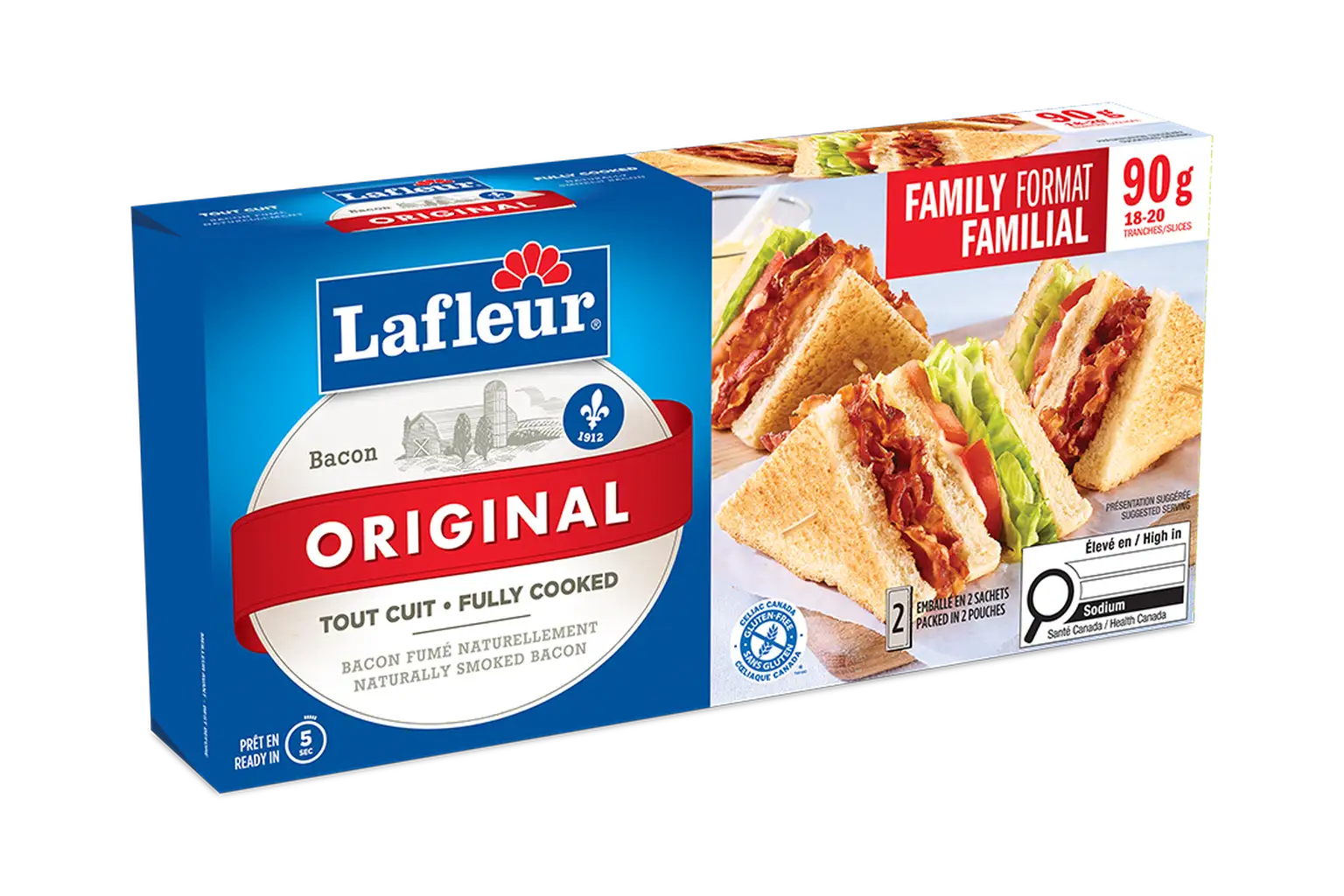 Bacon original tout cuit