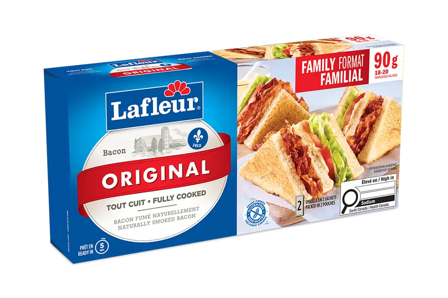 Bacon original tout cuit