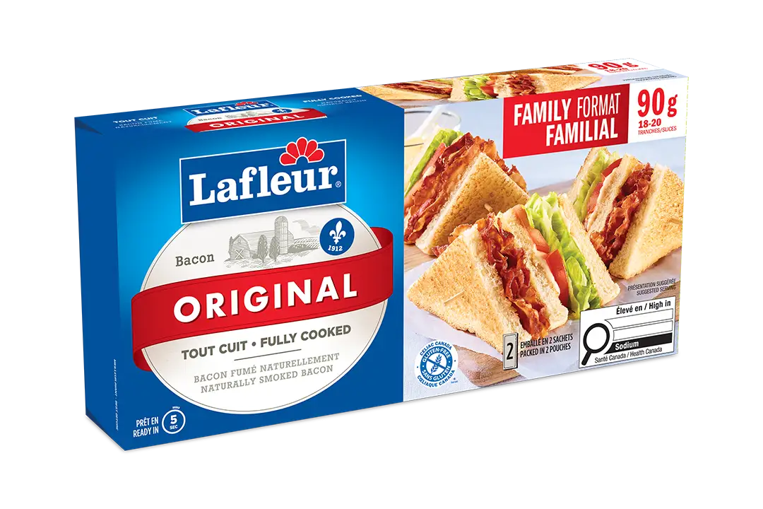 Bacon original tout cuit