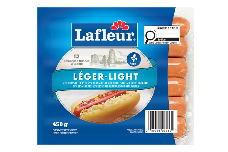 Saucisses fumées légères Lafleur