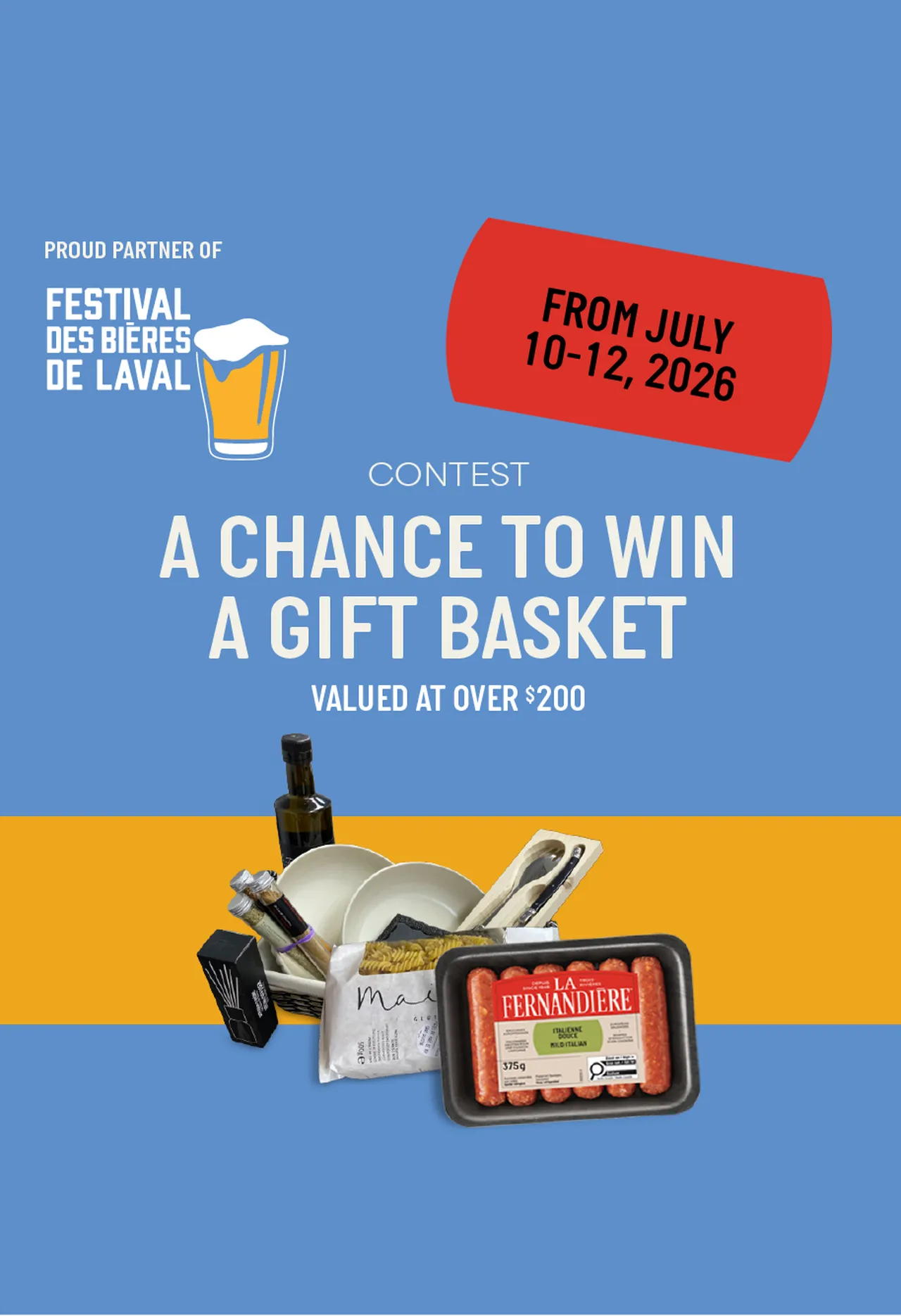 Contest : a chance to win a gift basket with La Fernandière
