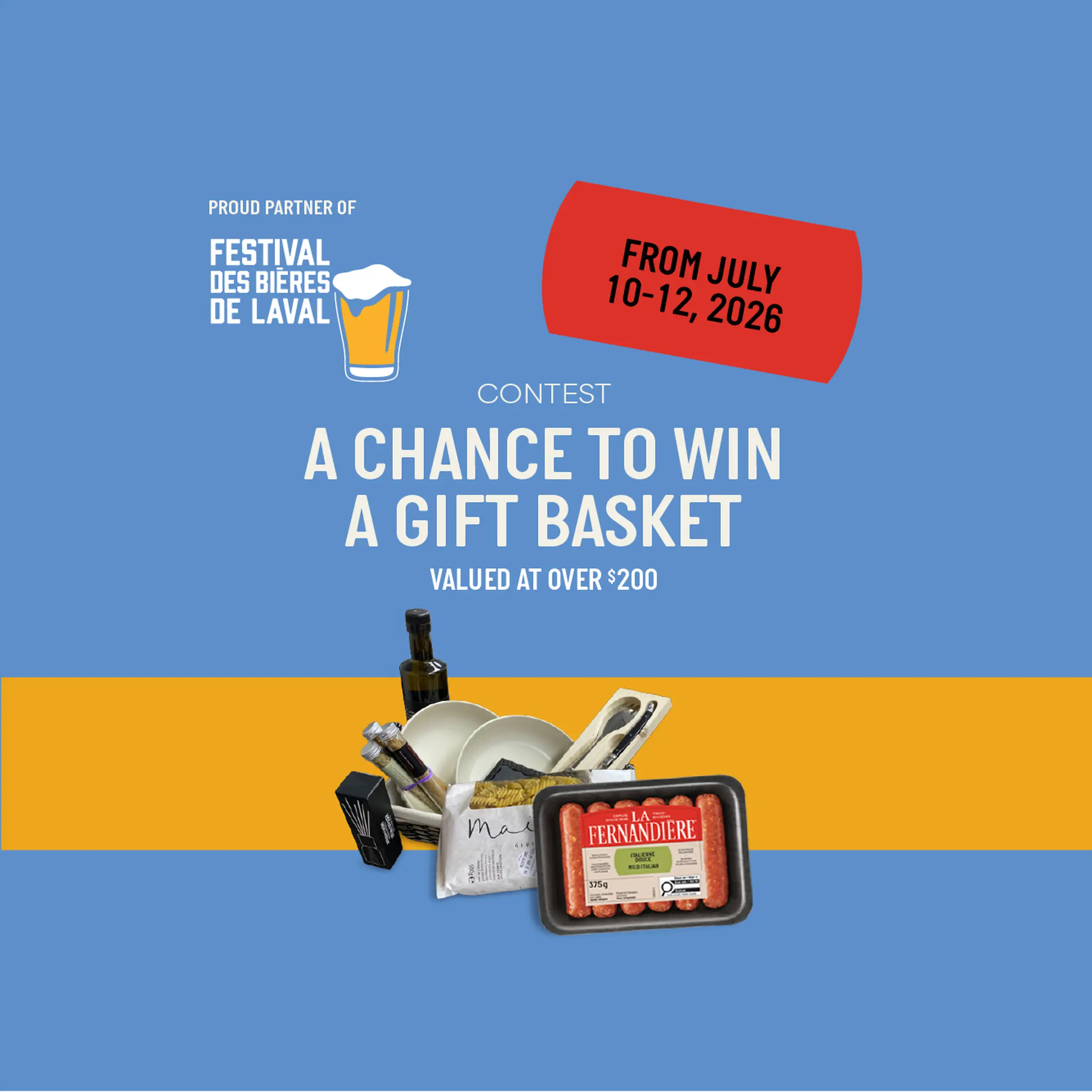 Contest : a chance to win a gift basket with La Fernandière