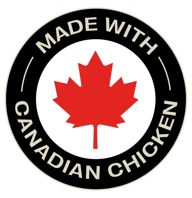 Made with Canadian chicken
