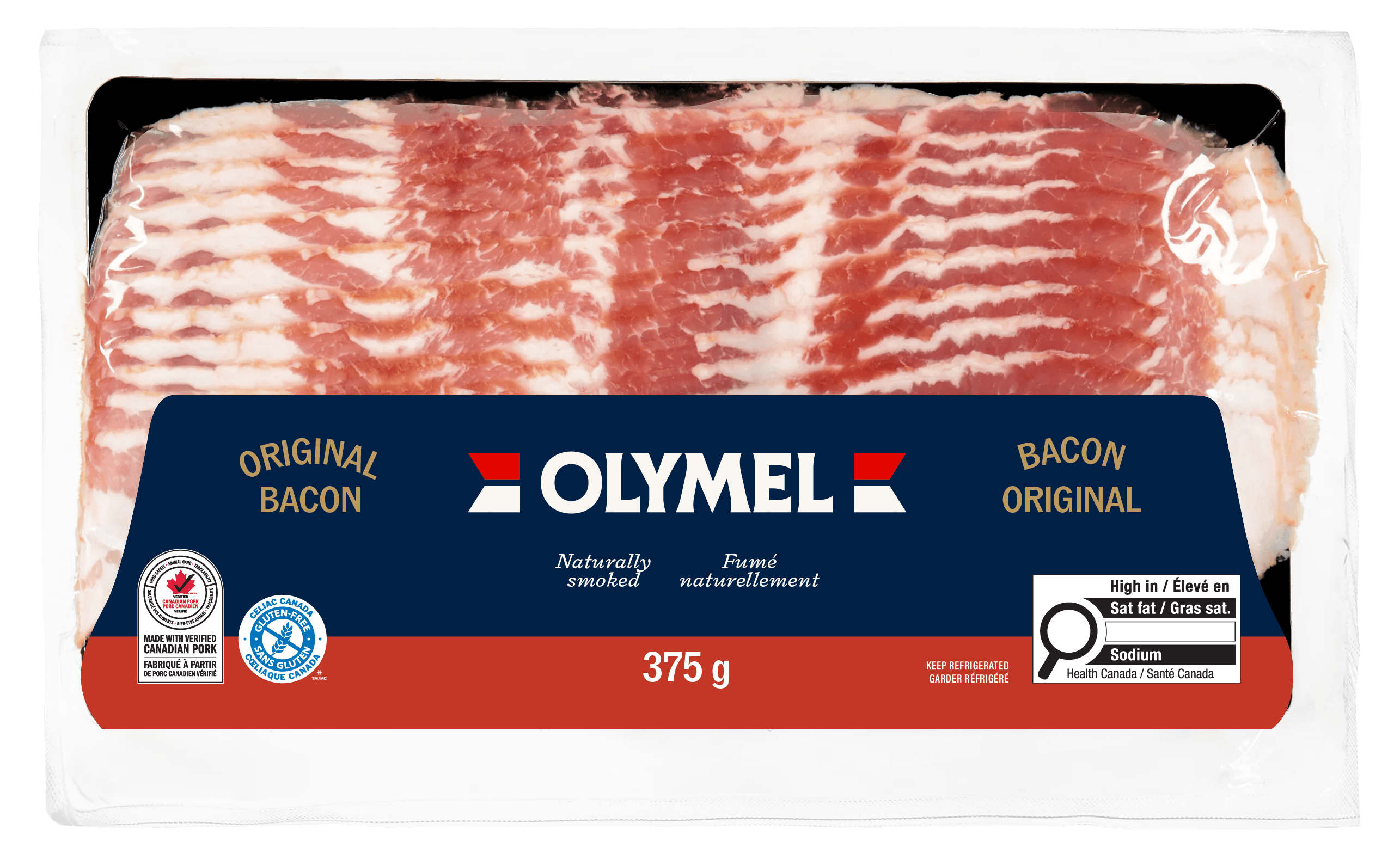 Emballage bacon fumé naturellement