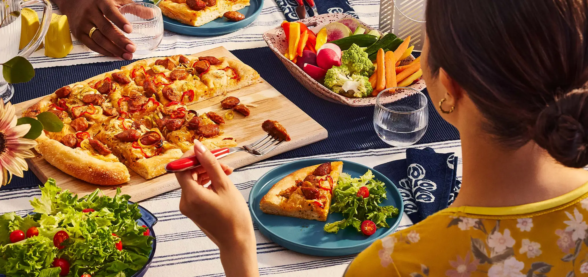 Pain plat avec saucisse La Fernandière