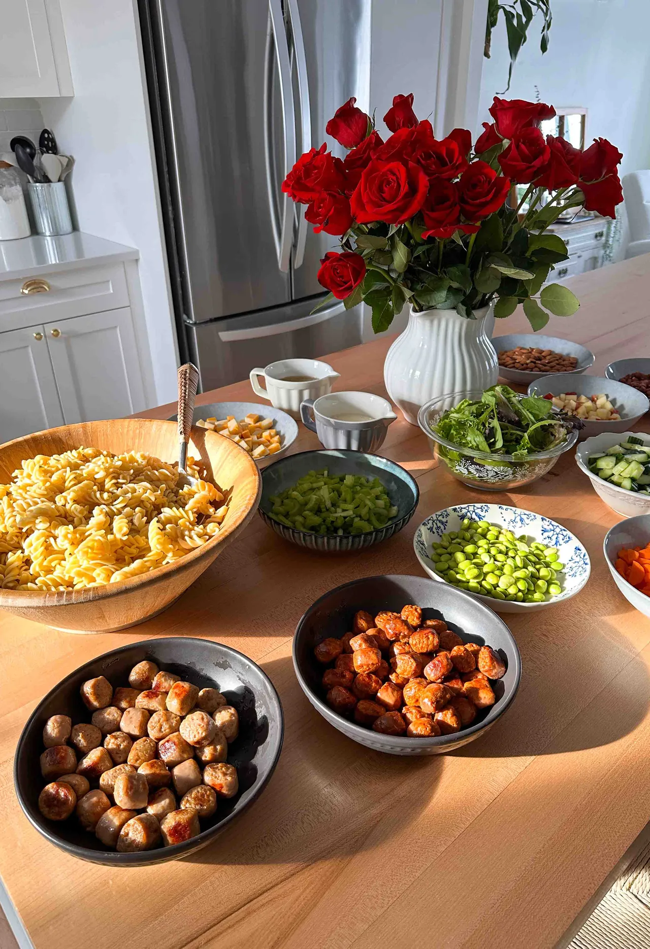 Bar à pâtes pour bien recevoir à la dernière minute