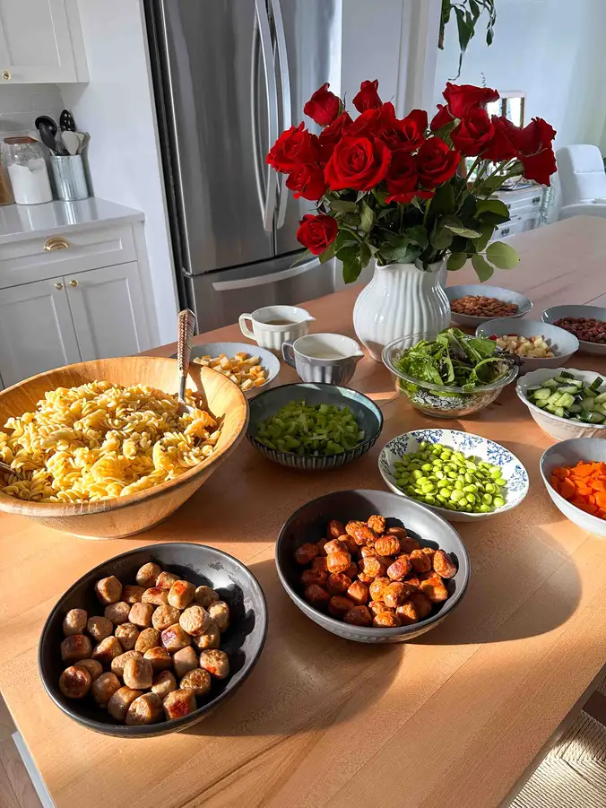 Bar à pâtes pour bien recevoir à la dernière minute