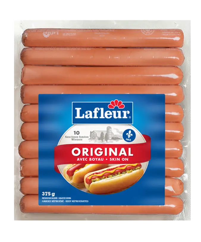 Saucisses fumées Lafleur avec boyau